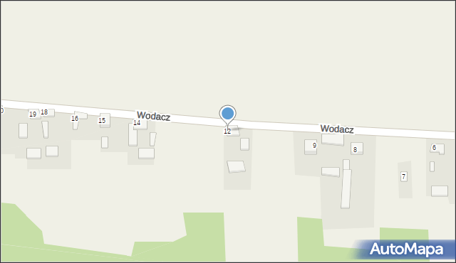 Wodacz, Wodacz, 12, mapa Wodacz