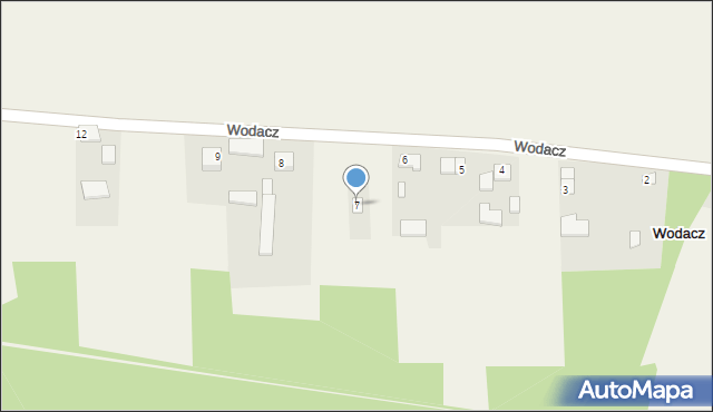 Wodacz, Wodacz, 7, mapa Wodacz