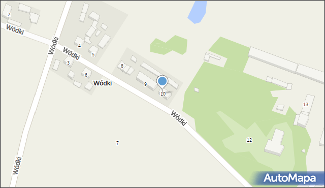 Wódki, Wódki, 10, mapa Wódki