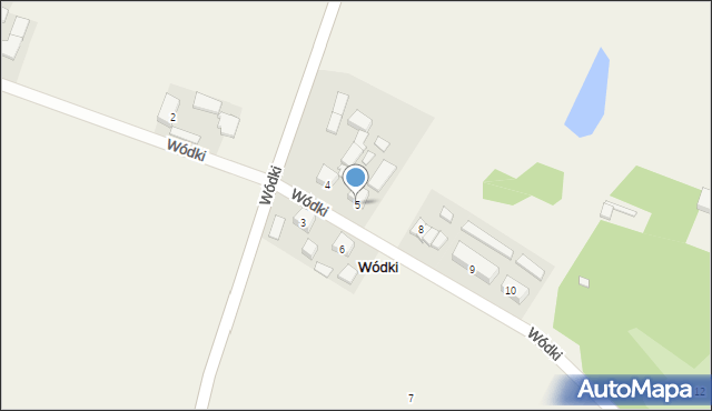 Wódki, Wódki, 5, mapa Wódki