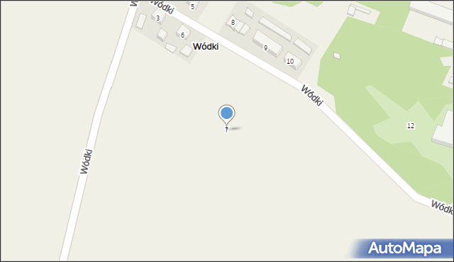 Wódki, Wódki, 7, mapa Wódki