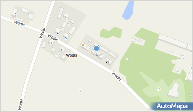 Wódki, Wódki, 9, mapa Wódki