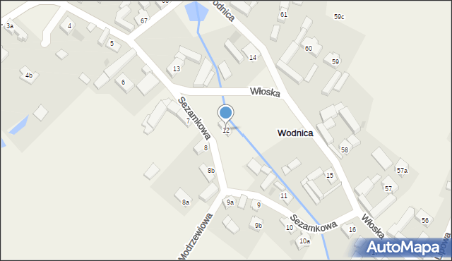 Wodnica, Wodnica, 12, mapa Wodnica