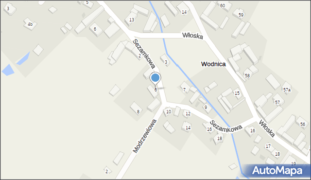 Wodnica, Wodnica, 8b, mapa Wodnica