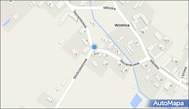 Wodnica, Wodnica, 9a, mapa Wodnica