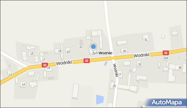 Wodniki, Wodniki, 23, mapa Wodniki