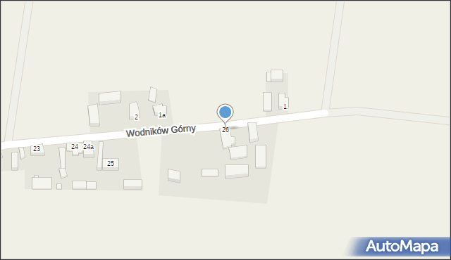 Wodników Górny, Wodników Górny, 26, mapa Wodników Górny