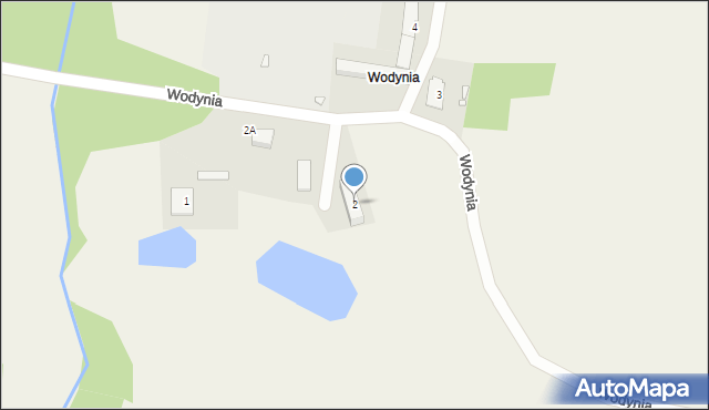 Wodynia, Wodynia, 2, mapa Wodynia