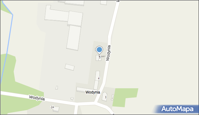 Wodynia, Wodynia, 5, mapa Wodynia