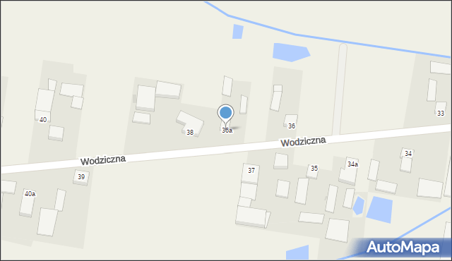 Wodziczna, Wodziczna, 36a, mapa Wodziczna