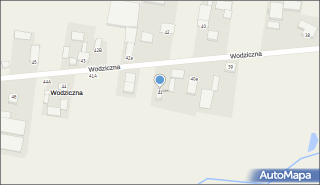 Wodziczna, Wodziczna, 41, mapa Wodziczna