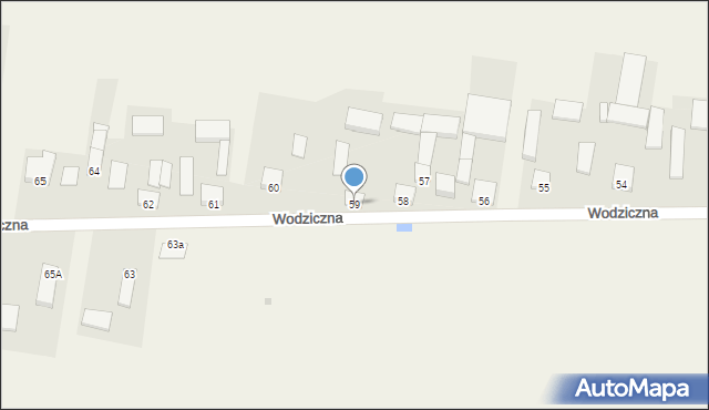 Wodziczna, Wodziczna, 59, mapa Wodziczna