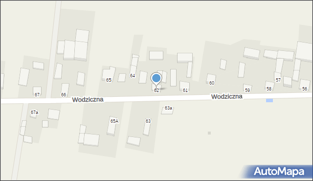 Wodziczna, Wodziczna, 62, mapa Wodziczna