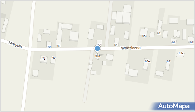 Wodziczna, Wodziczna, 67a, mapa Wodziczna