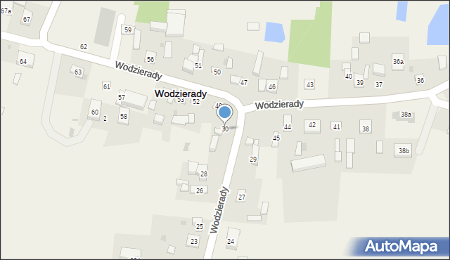 Wodzierady, Wodzierady, 30, mapa Wodzierady