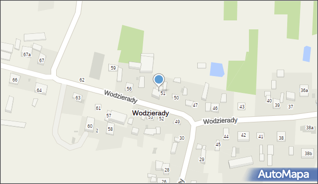 Wodzierady, Wodzierady, 54a, mapa Wodzierady