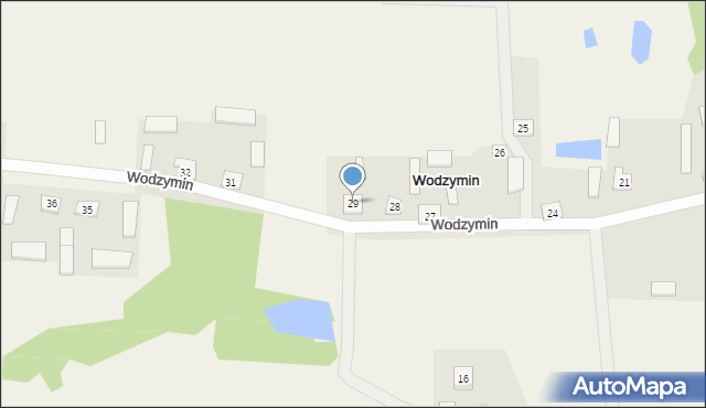 Wodzymin, Wodzymin, 29, mapa Wodzymin