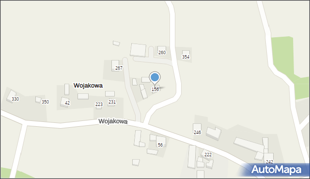 Wojakowa, Wojakowa, 156, mapa Wojakowa