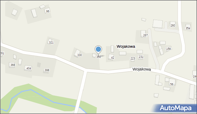 Wojakowa, Wojakowa, 350, mapa Wojakowa