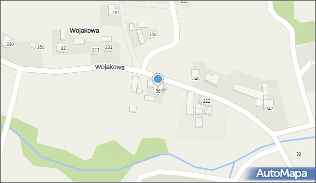 Wojakowa, Wojakowa, 56, mapa Wojakowa