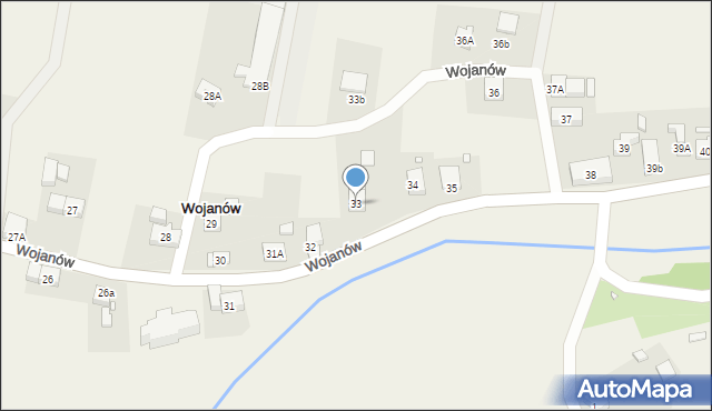 Wojanów, Wojanów, 33, mapa Wojanów