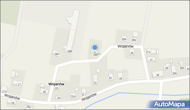 Wojanów, Wojanów, 33b, mapa Wojanów