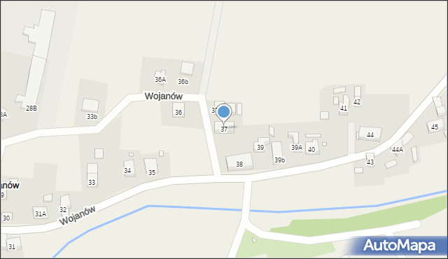 Wojanów, Wojanów, 37, mapa Wojanów