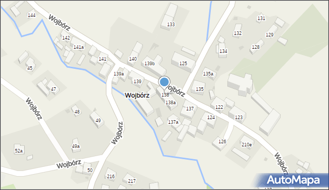 Wojbórz, Wojbórz, 138, mapa Wojbórz