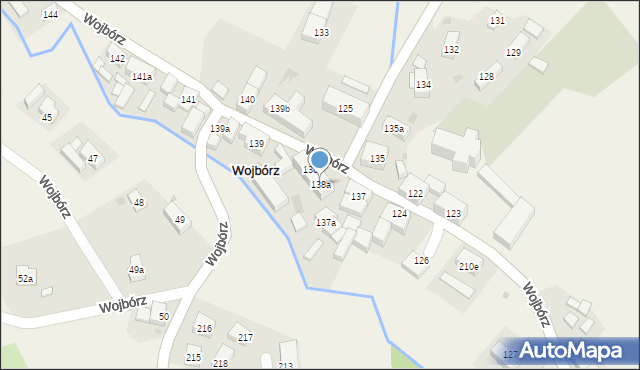 Wojbórz, Wojbórz, 138a, mapa Wojbórz