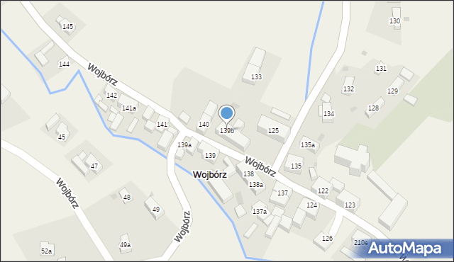 Wojbórz, Wojbórz, 139b, mapa Wojbórz