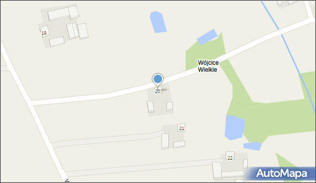 Wójcice, Wójcice, 20, mapa Wójcice