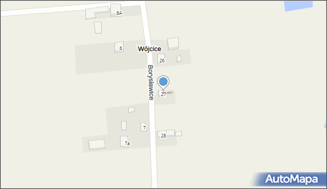 Wójcice, Wójcice, 27, mapa Wójcice