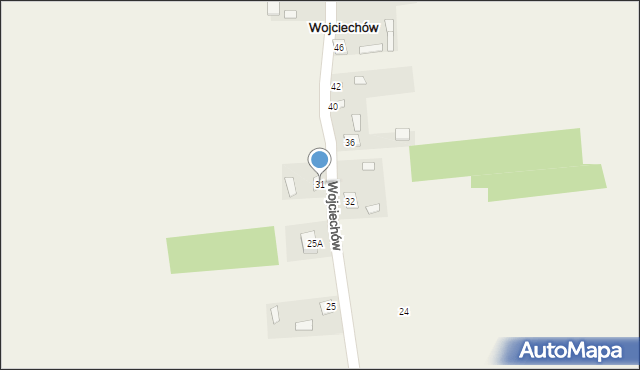 Wojciechów, Wojciechów, 31, mapa Wojciechów