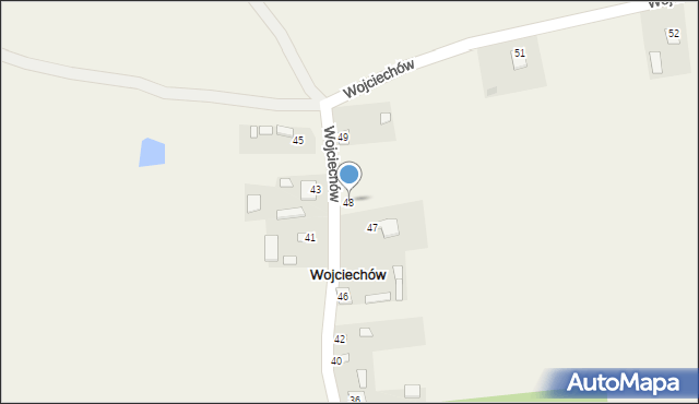 Wojciechów, Wojciechów, 48, mapa Wojciechów