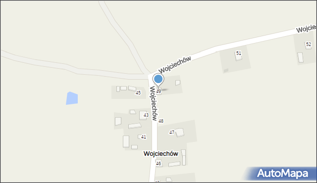 Wojciechów, Wojciechów, 49, mapa Wojciechów