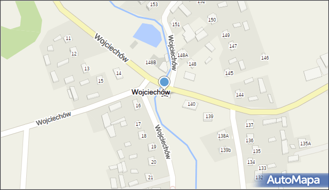 Wojciechów, Wojciechów, 142, mapa Wojciechów