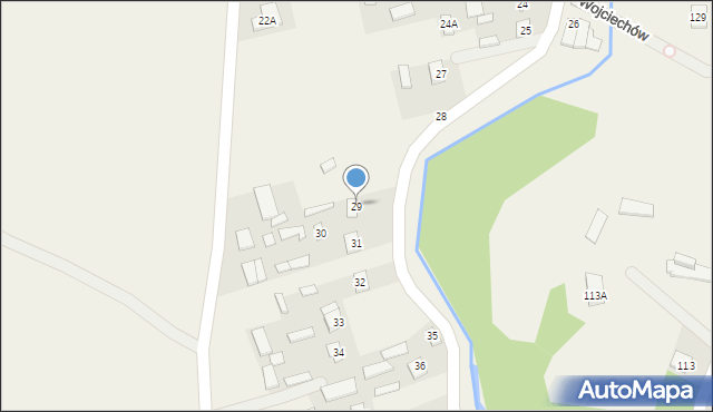 Wojciechów, Wojciechów, 29, mapa Wojciechów