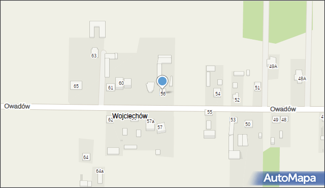 Wojciechów, Wojciechów, 56, mapa Wojciechów