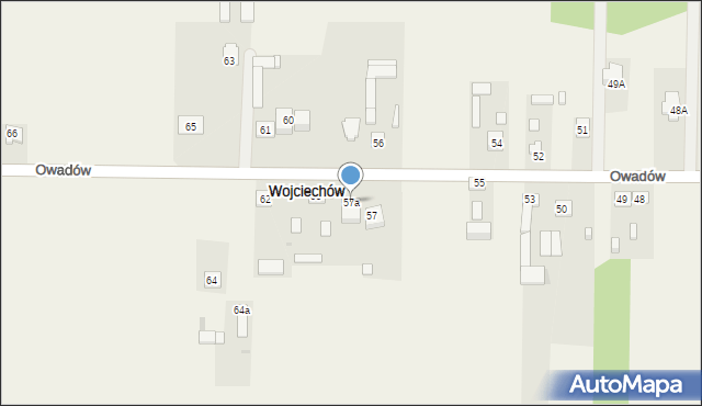 Wojciechów, Wojciechów, 57a, mapa Wojciechów