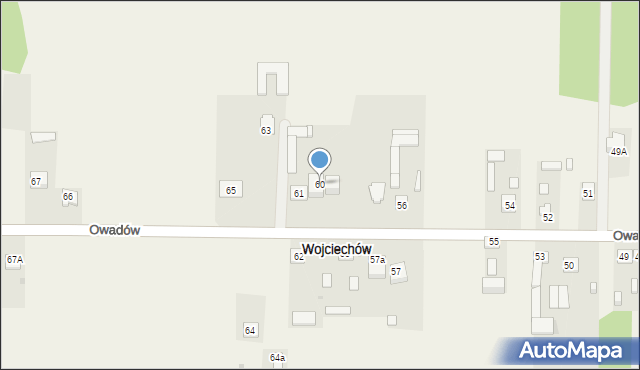 Wojciechów, Wojciechów, 60, mapa Wojciechów