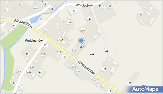 Wojciechów, Wojciechów, 113, mapa Wojciechów