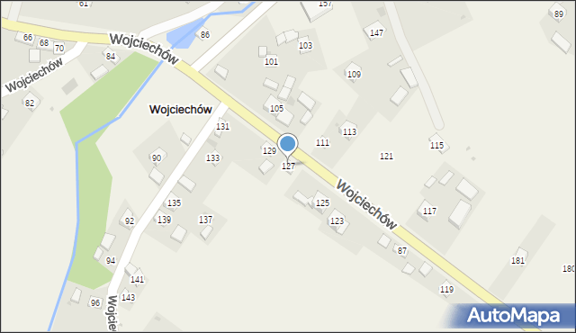 Wojciechów, Wojciechów, 127, mapa Wojciechów
