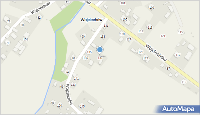 Wojciechów, Wojciechów, 137, mapa Wojciechów