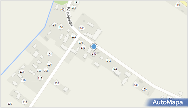 Wojciechów, Wojciechów, 140, mapa Wojciechów