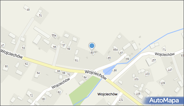 Wojciechów, Wojciechów, 63, mapa Wojciechów