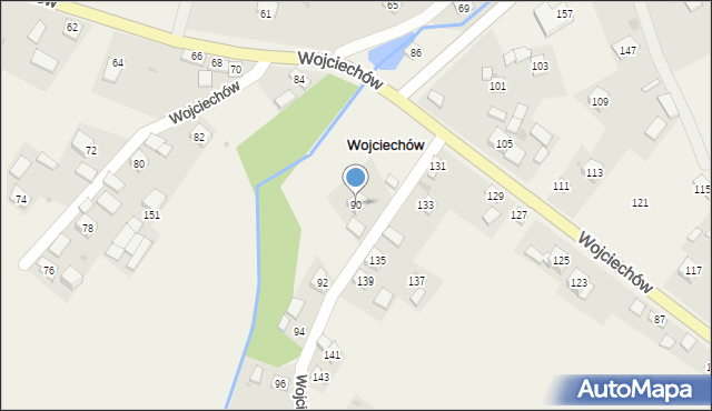 Wojciechów, Wojciechów, 90, mapa Wojciechów