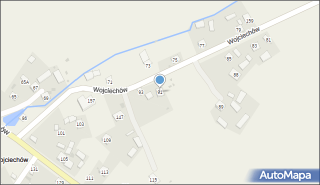 Wojciechów, Wojciechów, 91, mapa Wojciechów