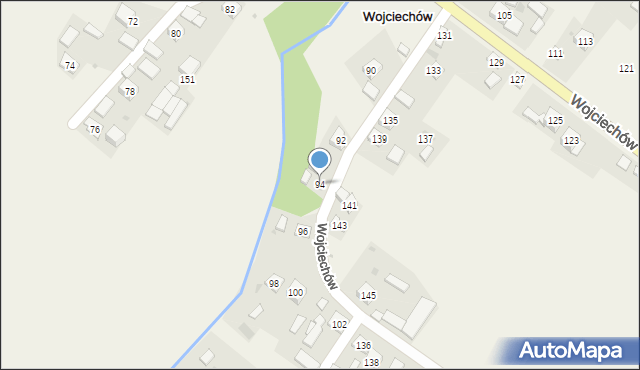 Wojciechów, Wojciechów, 94, mapa Wojciechów