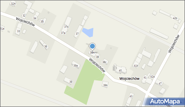 Wojciechów, Wojciechów, 38B, mapa Wojciechów