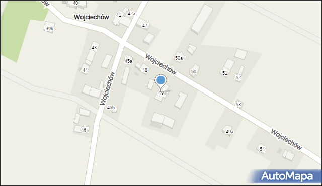 Wojciechów, Wojciechów, 49, mapa Wojciechów